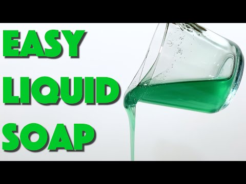 Easy DIY Liquid Soap Recipe. Homemade Hand Soap, Body Wash, Dishwashing.