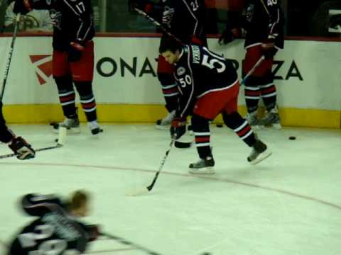 Antoine Vermette's debut on Jackets home ice
