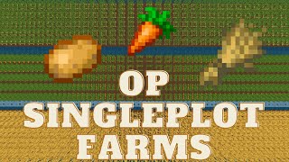 This is THE MOST EFFICIENT Single-Plot Farm for Carrot, Wheat, and Potatoes | Hypixel Skyblock [1]