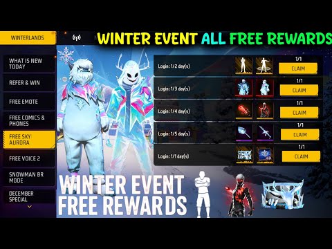 WINTER 2025 EVENT ALL FREE REWARDS🔥 -