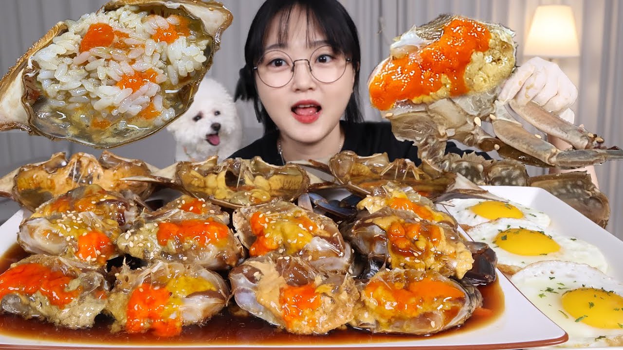 밤에 보면 위험한 밥도둑 간장게장 먹방🦀Soy Sauce Marinated Crab Mukbang ASMR