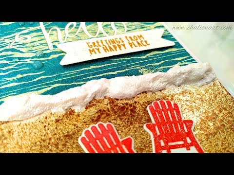 Embossing Paste Details + Sand Embossing Powder