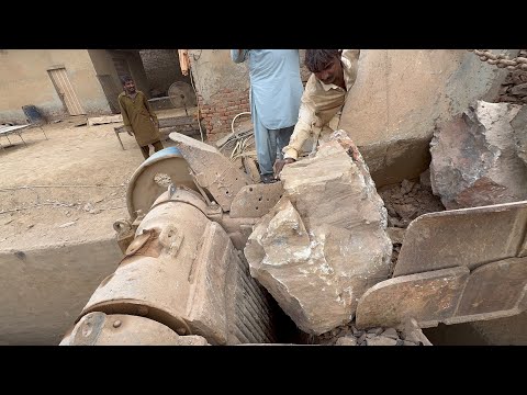 "Big Rock Crusher Machine: A Giant in Action"Big Rock Crushing: A Powerful Process"#stonecrushers 