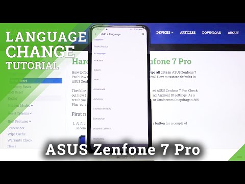 How to Change System Language in ASUS Zenfone 7 Pro – Update Language