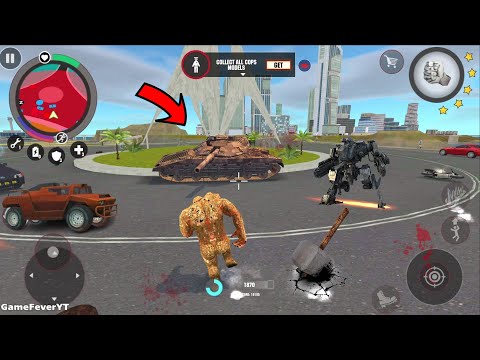 Stone Giant (Stone Thorns on Jeep Car) iron tank fight stone man - Android Gameplay HD