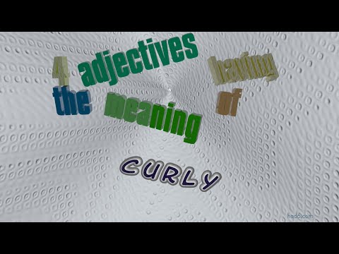 curly - 4 adjectives which mean curly (sentence examples)
