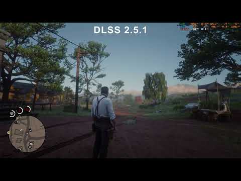 RED DEAD REDEMPTION 2 - DLSS 2.2.10 VS 2.5.1 FLICKERING TEST