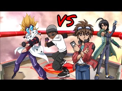 Bakugan Battle Brawlers Park Tag Battle Masquerade and I vs Dan and Shun