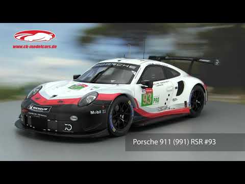 Ixo 1:18 Porsche 911 (991) RSR #93 24h LeMans 2018 Porsche
