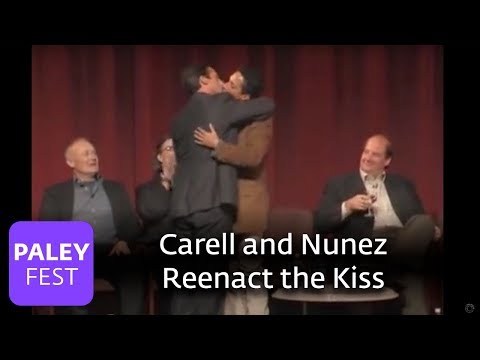 The Office - Carell and Nunez Reenact the Kiss (Paley Center)