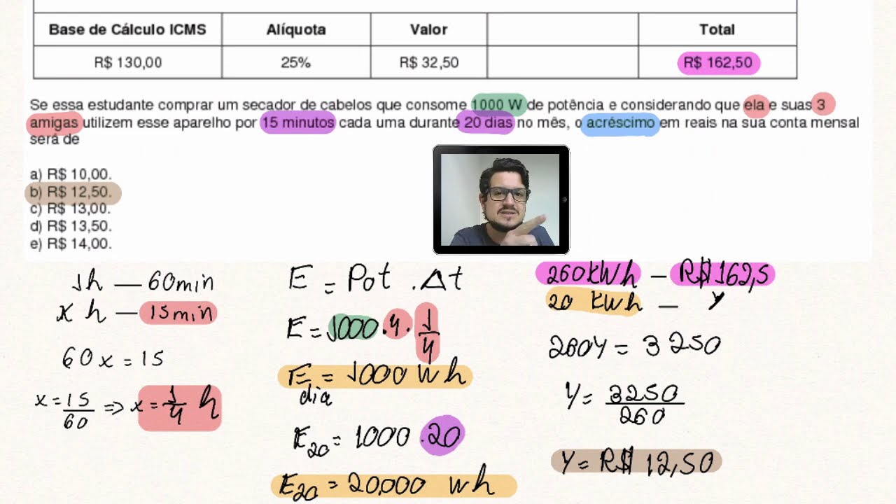 ENEM2009 / ENERGIA ELÉTRICA