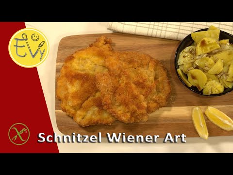 Schnitzel nach Wiener Art mit Kartoffelsalat - ein wahrer Genuß!