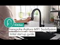 Купить Кухонный смеситель на две воды черный матовый с выдвижным изливом Hansgrohe 76801670 Aqittura M91 FilterSystems 210 1jet в Киеве vannaja.kiev.ua