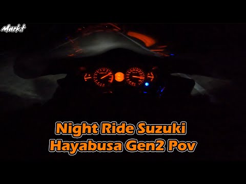 Nuχτερινή Βολτα Με  Suzuki Hayabusa Gen2 1340 Night Ride Pov