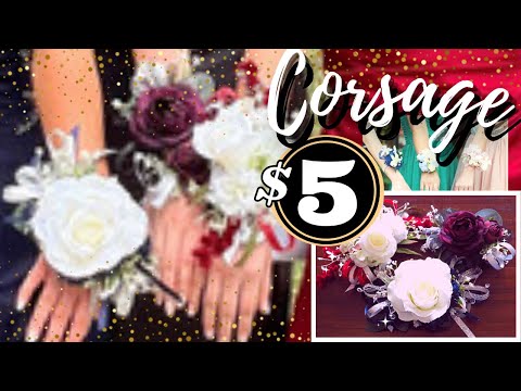 WRIST CORSAGE DIY | HOW TO MAKE A PROM OR WEDDING WRIST CORSAGE FOR $5!