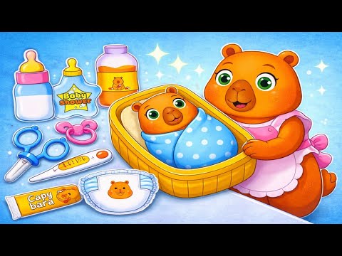 👶💖 Cute Baby Capybara! Lots of DIY Baby Items 😍