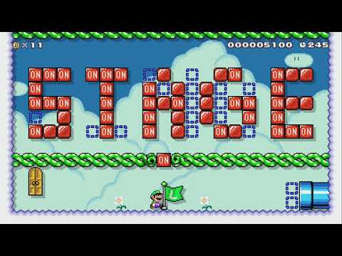 時間内に渡り切れ ! /Go in time! by zen-mai* - Super Mario Maker 2 - No Commentary 1bw