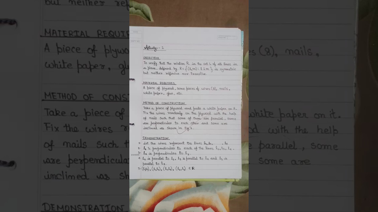 Maths Activity 1 | Class XII CBSE (2022-23)