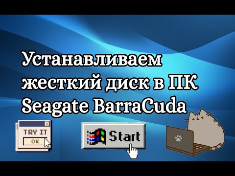 Как установить жесткий диск в ПК  Seagate BarraCuda HDD 1TB 7200rpm 64MB ST1000DM010 3.5 SATA III