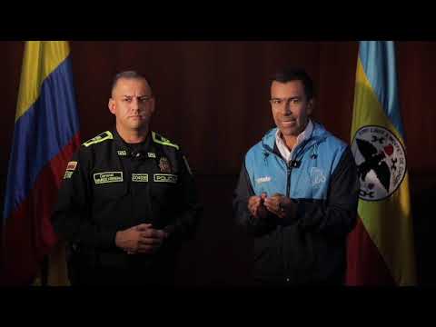 Jorge Rey, gobernador de Cundinamarca y Mauricio Herrera, y el coronel Herrera.