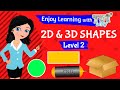 2D & 3D Shapes | Math | Grade 1 & 2 | TutWay
