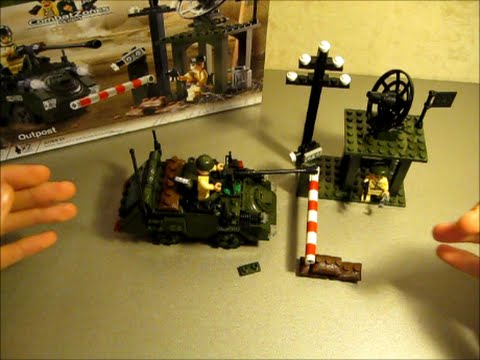 Игровой конструктор от фирмы 'ENLIGHTEN'. (Ванильные бойцы и дырявый бронетранспортёр )