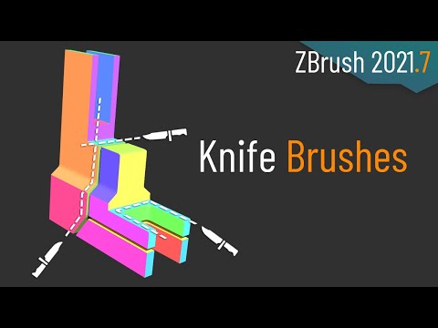 085 Zbrush 2021.7 - Knife Brushes! No muss no fuss slicing and dicing your geometry!!