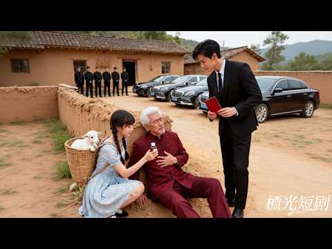 灰姑娘冒險為心臟病發的老爺爺取藥，眼看要被抓走，誰知老爺爺的總裁孫子竟帶著千億彩禮娶她報恩，婚後同居徹底淪陷，把她寵上天！#傅總的村花新娘 #drama #短劇 #愛情 #霸總 #灰姑娘 #甜寵