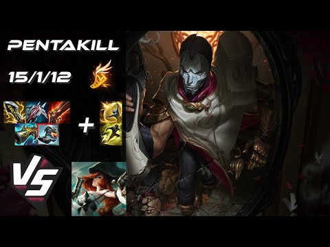 BOTTOM Jhin vs Miss Fortune [PENTAKILL] - EU Grandmaster Patch 25.S1.8