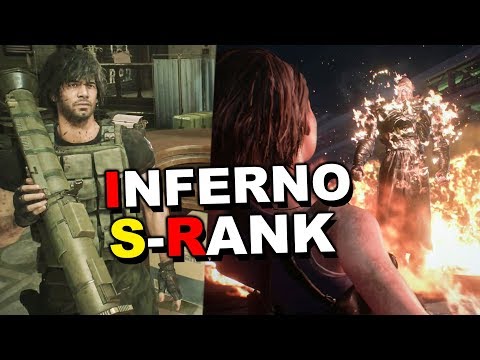 Resident Evil 3 Remake - S RANK Speedrun "INFERNO" No Damage W/ Infinite Rocket Launcher