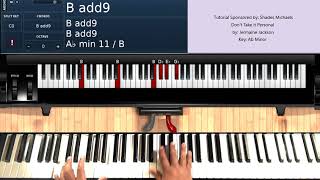 Don't Take It Personal (by Jermaine Jackson) - Piano Tutorial