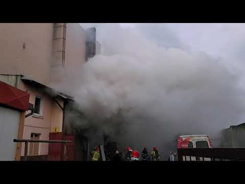 Pożar oficyny przy ul. Wyszyńskiego - 13 grudnia 2020