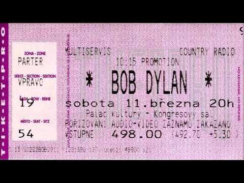 Bob Dylan 1995 Spring Tour of Europe - Prague, Czech Republic 11 March 1995