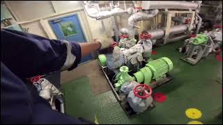 Purifier room and other Machineries in E.R on Tanker ship