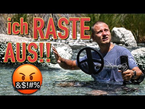 ICH RASTE AUS!! 🤬 (schmerzhafte Schatzsuche bei 40°C) - Metalldetektor
