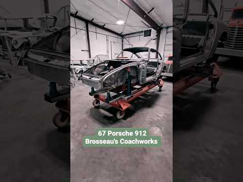 Thumbnail for 1967 Porsche 912 restoration on #Celette bench by @BrosseausCoachworks by Porsche, Porsche 912