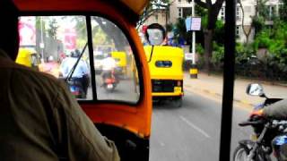 preview picture of video 'Bangalore, India - auto rickshaw ride'