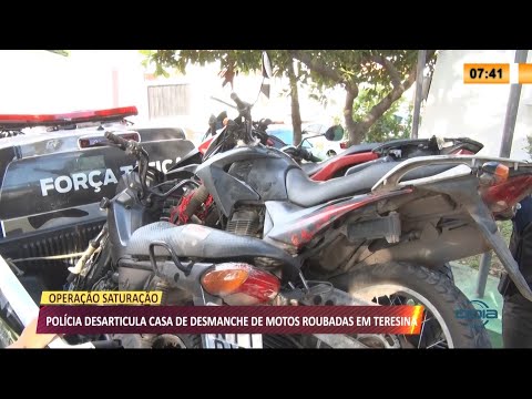 Polícia desarticula de desmanche de motos roubadas em Teresina 03 05 2021