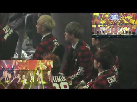 140123 SMA Baekhyun Focus Reaction to SNSD I Got a Boy