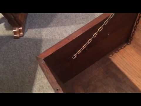 Victorian brass bound campaign chest