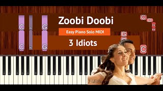 Download lagu How To Play 'Zoobi Doobi' (Easy) from 3 Idiots | Bollypiano Tutorial mp3