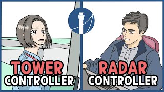 tower controller VS radar controller [ATC for YOU]