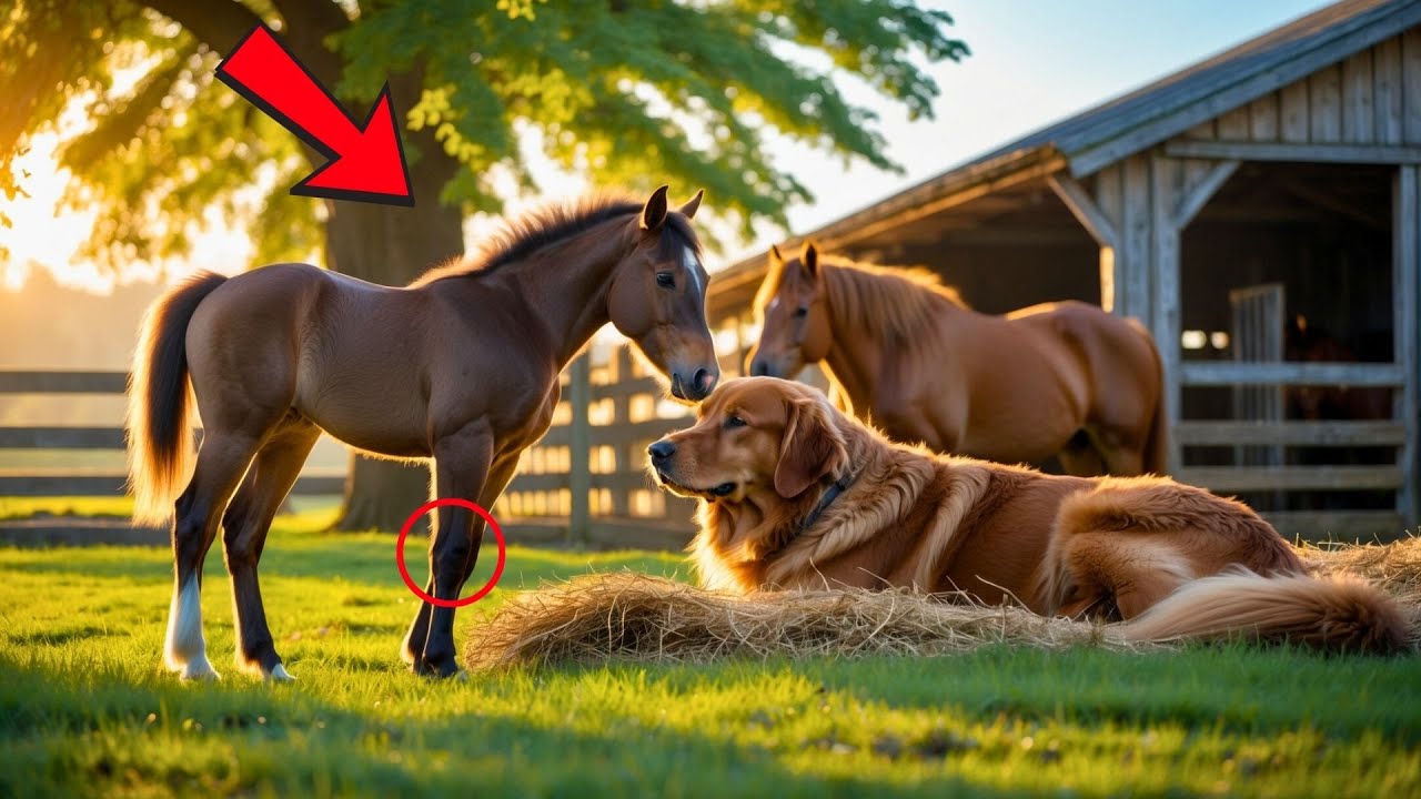 UMA CACHORRA ADOTA UM POTRO , APÓS PERDE SEUS FILHOTES, UMA EMOCIONANTE HISTORIA DE AMOR .
