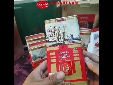 Video Chi tiết Hồng Sâm Củ Khô KGS 75g Củ Lớn (3 - 5) Củ