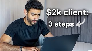 how i'd fulfill this member's first $2,000 marketing agency client (3 steps)