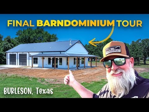 1,600 sqft Home | 1,600 sqft Shop Burleson Barndominium Tour...What Did It Cost?