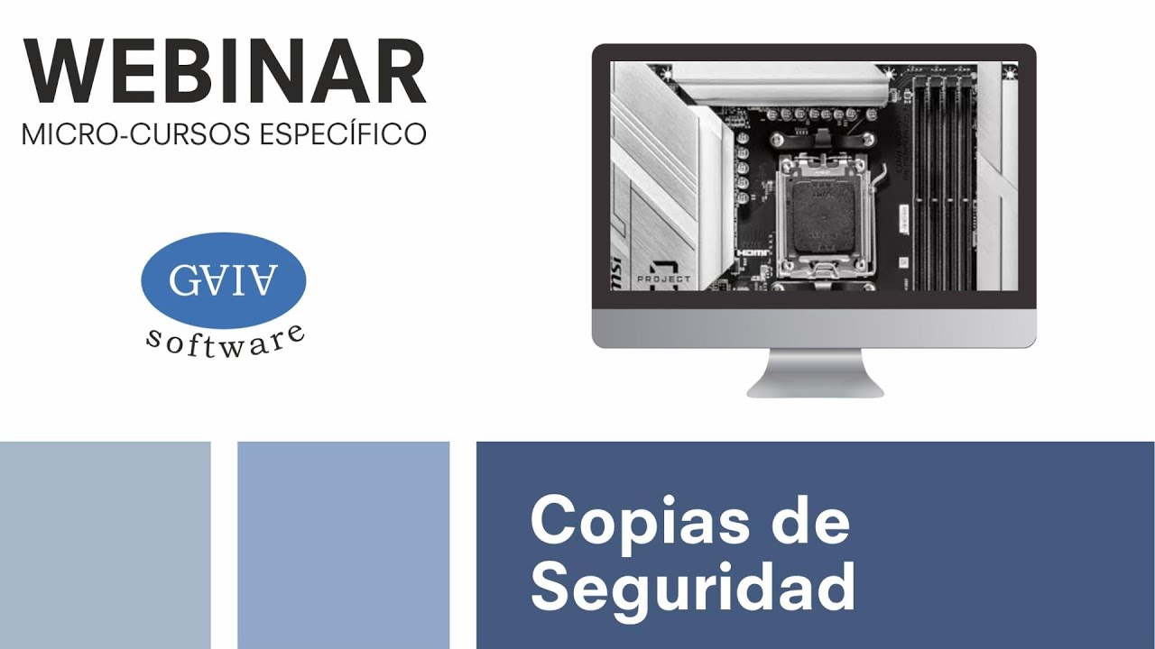 #34 WEBINAR Copias de Seguridad | PRODUCTOR |