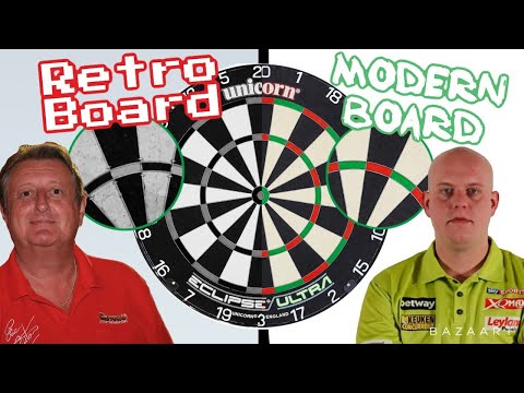 Revealing Difference Between Retro Dart Board and Modern