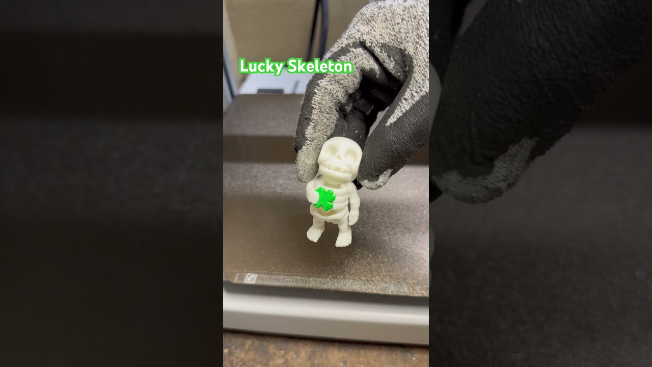 Lucky Skeleton Flexi Toy | Find Us On Etsy (Vividprintwork) #3dprint #skeleton #lucky #etsy #adhd