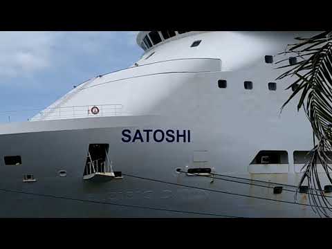 MS Satoshi for the first time in Port Colon 2000